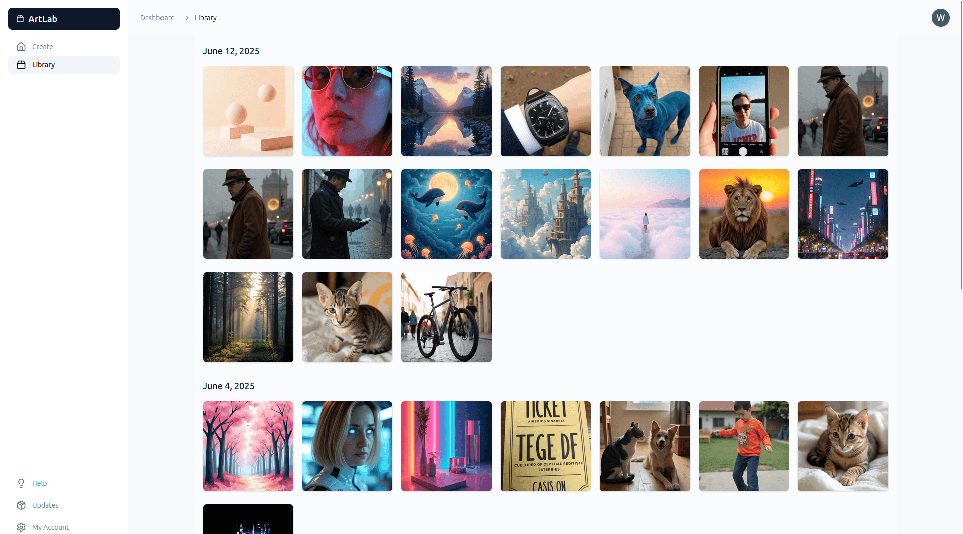 ArtLab - AI Image Generation Platform